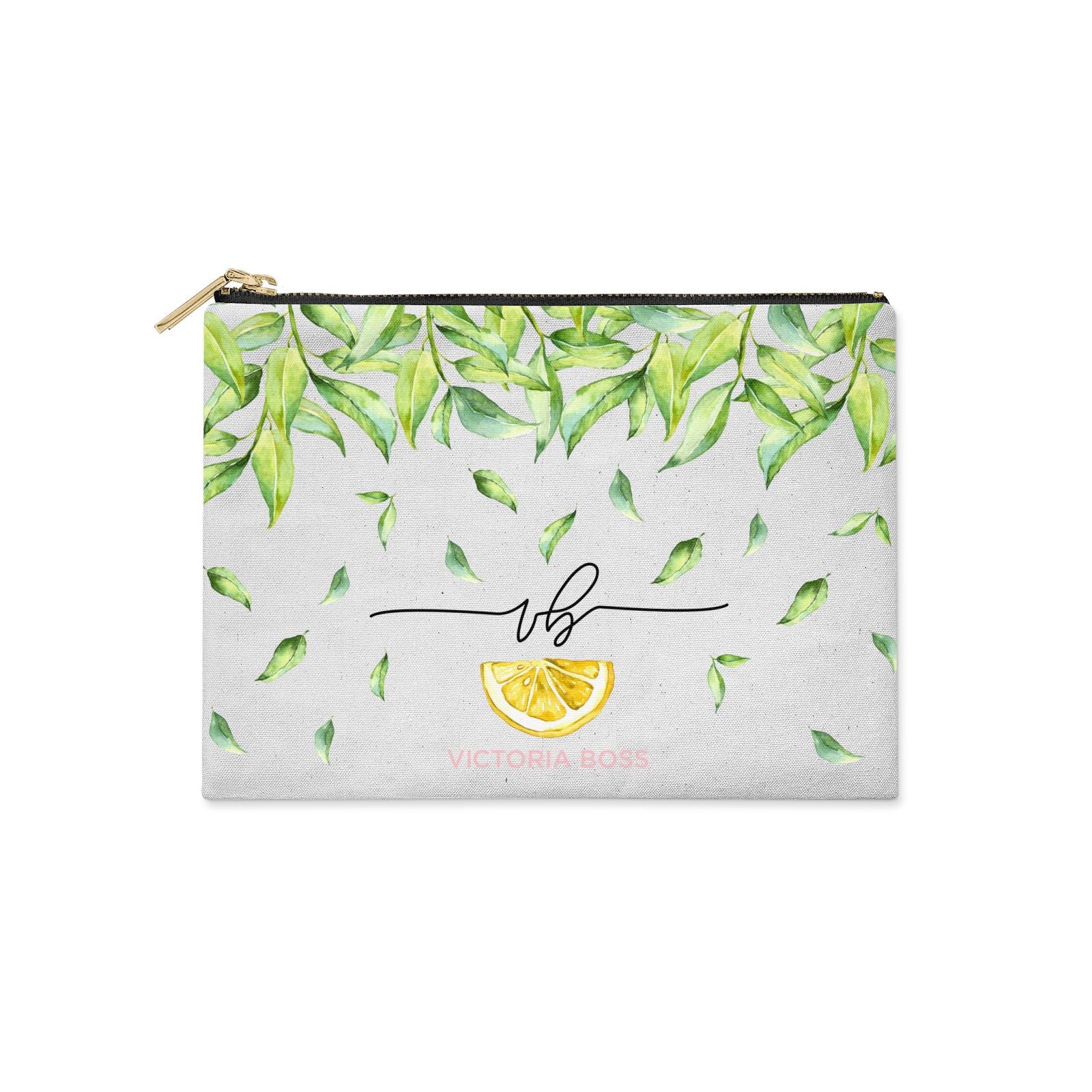 lemon clutch bag