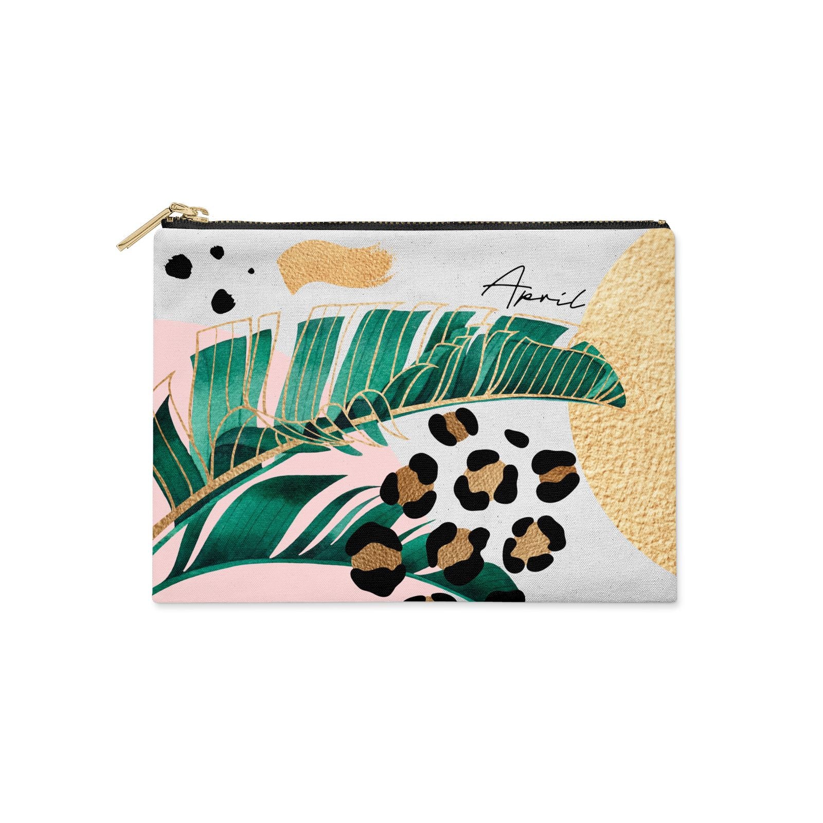 personalised beach clutch bag