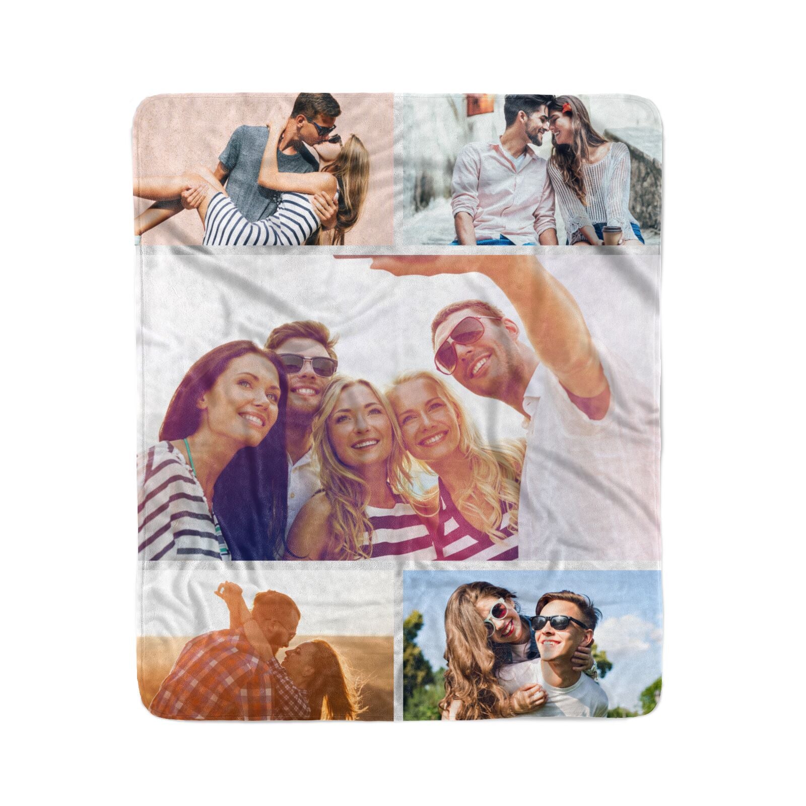 Tile Photo Collage Upload Blanket