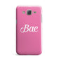 Valentines Bae Text Pink Samsung Galaxy J7 Case