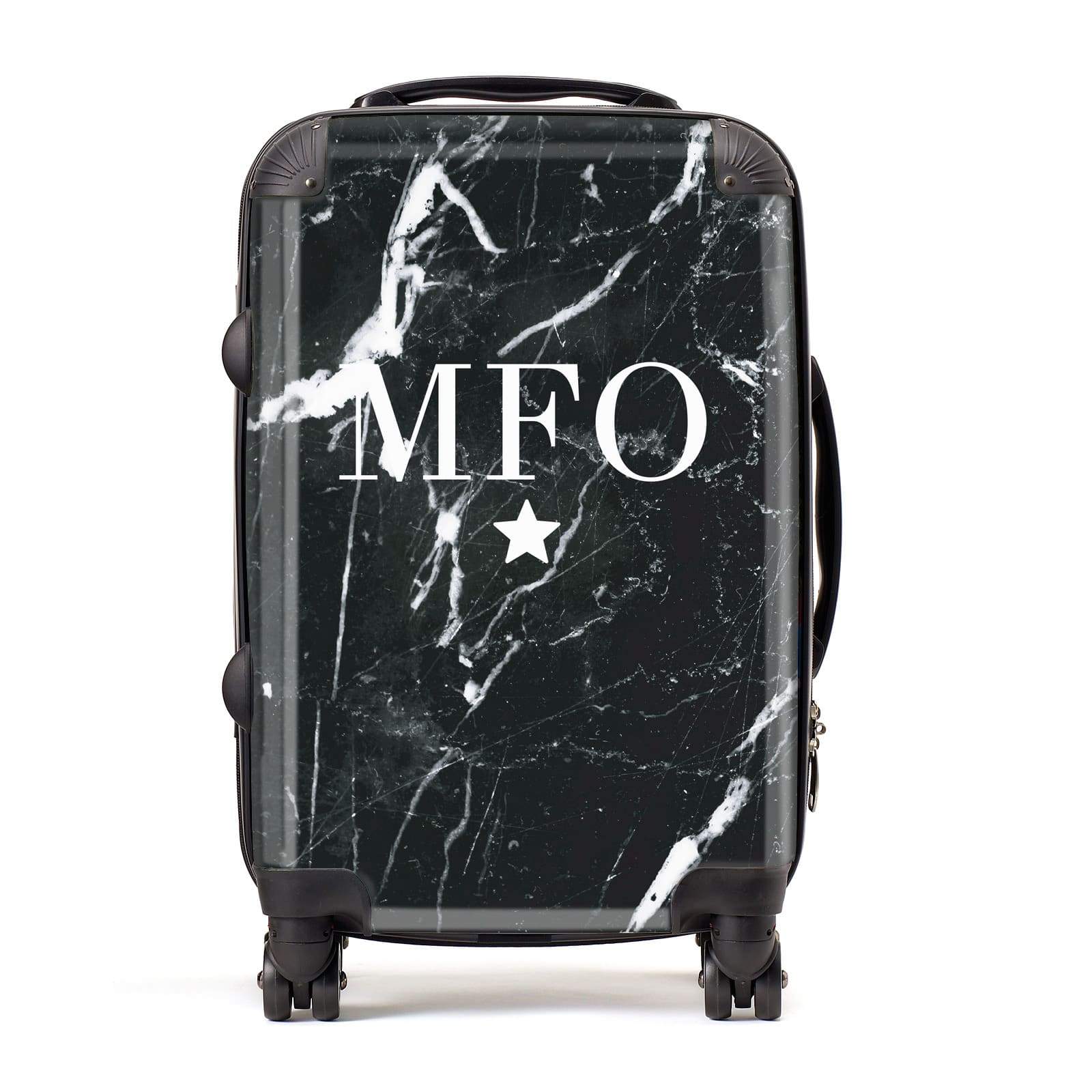 marble suitcase initials