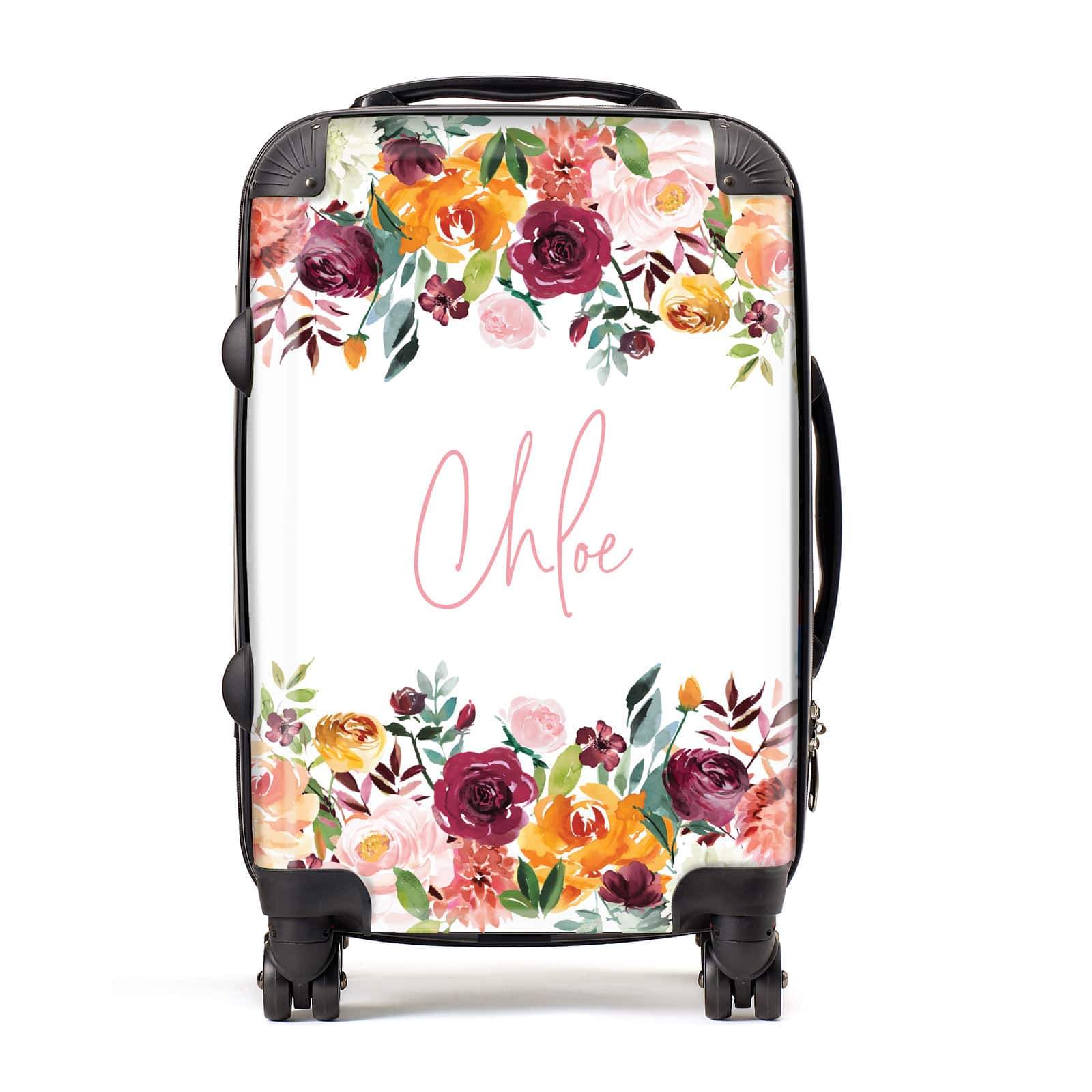 suitcase with name on