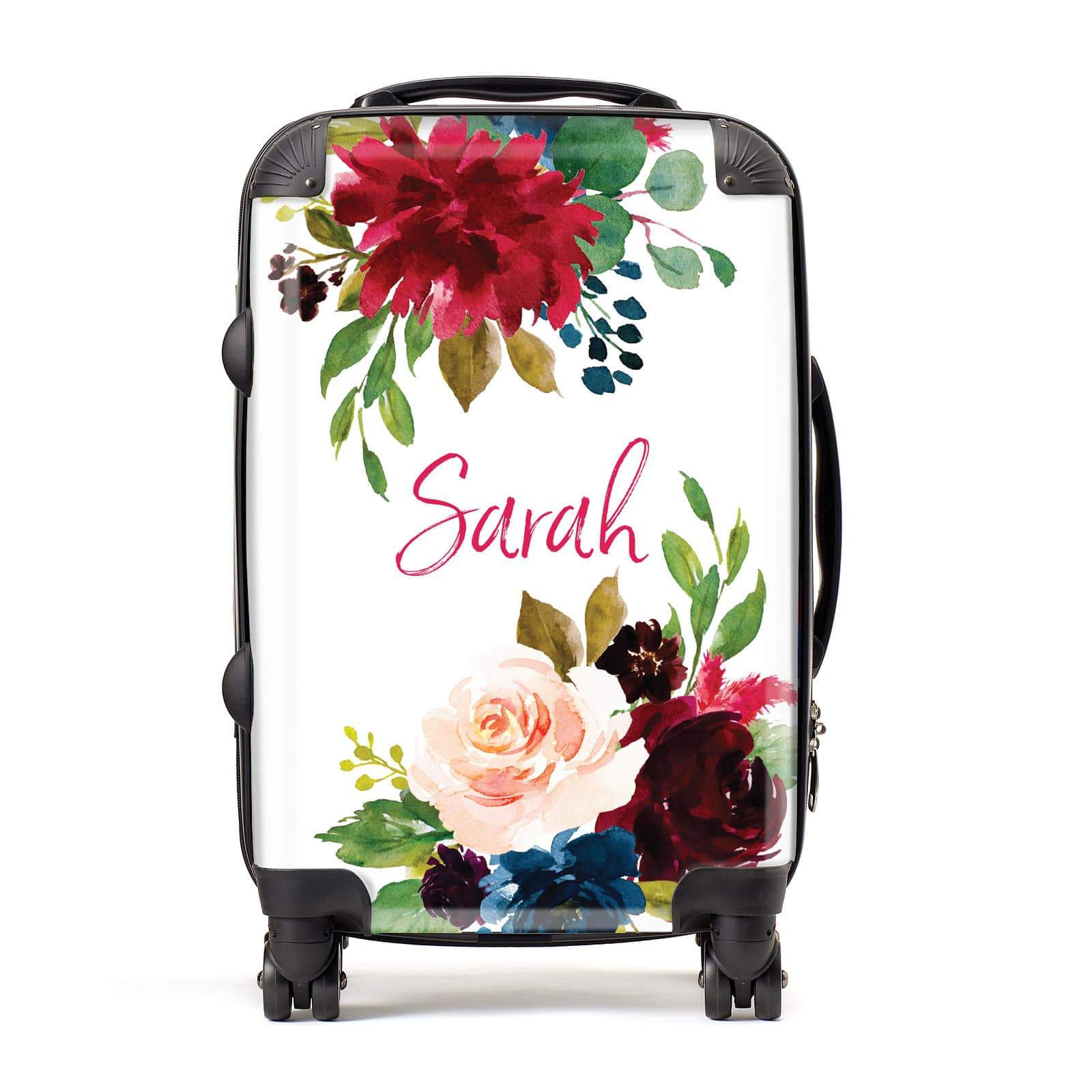 suitcase with name on it