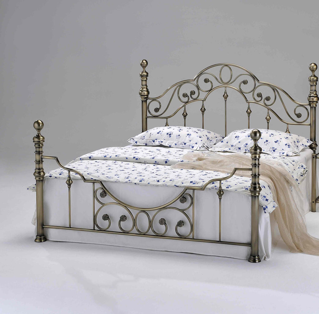 кровать виктория античная медь