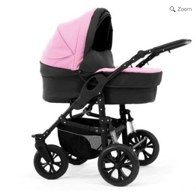 baby pink pushchair