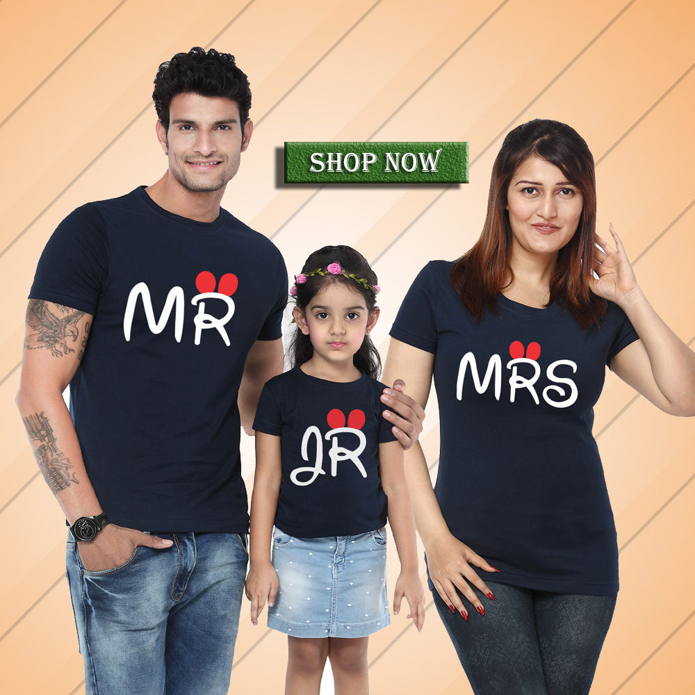 family t shirts set of 4 india