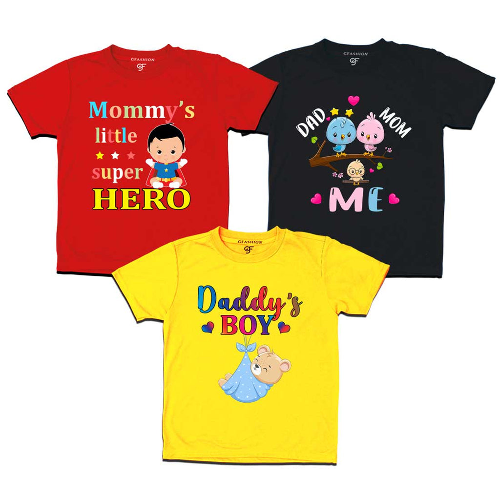 mommy's little super hero kids combo boys t shirt – GFASHION