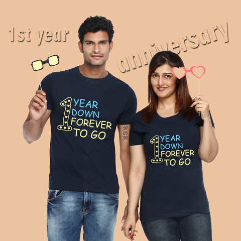 anniversary t shirts for couples india