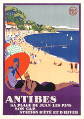 Antibes poster Roger Broders
