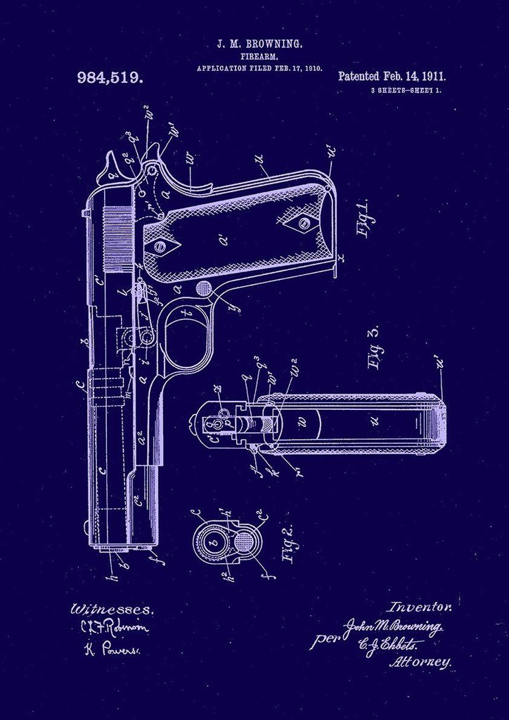 gun-patent-print-browning-firearm-design-blueprint-pimlico-prints