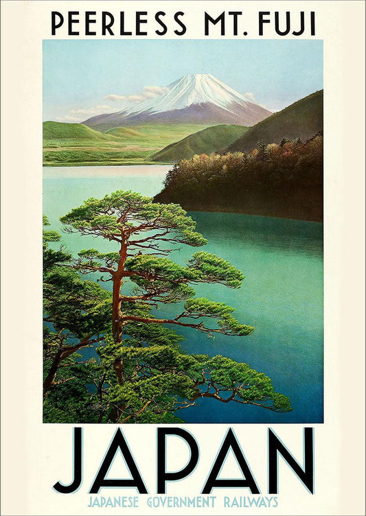 Château d'Osaka, impression d'affiche de voyage japonaise rétro