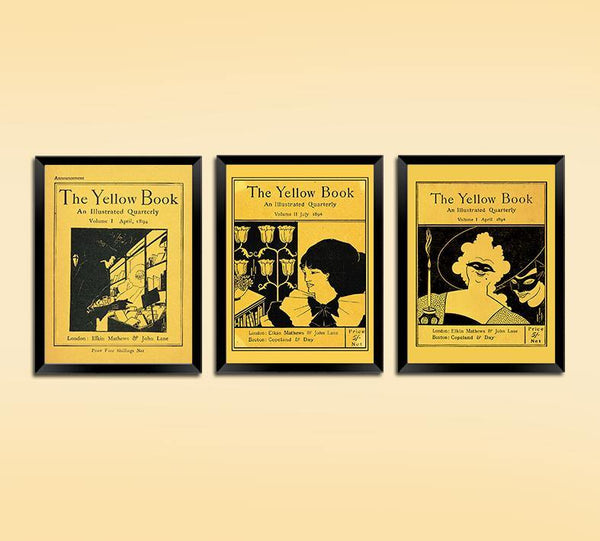 AUBREY BEARDSLEY: The Yellow Book Cover Art Prints – Pimlico Prints