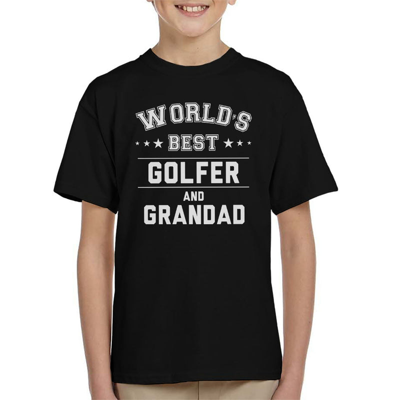 Worlds Best Golfer And Grandad Kid's T-Shirt - coto7