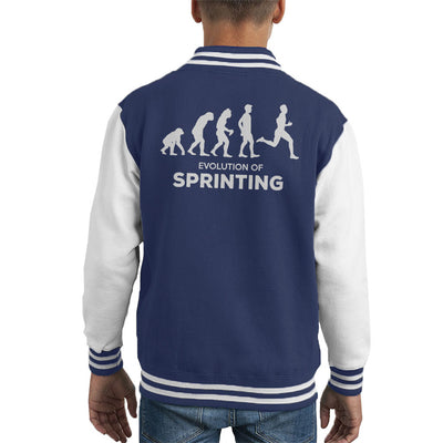 Evolution Of Sprinting Kid's Varsity Jacket - coto7