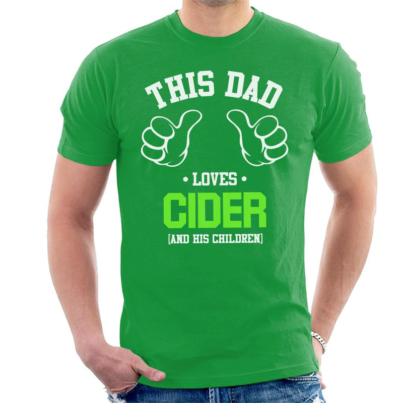 This Dad Loves Cider And His Children Men's T-Shirt - coto7