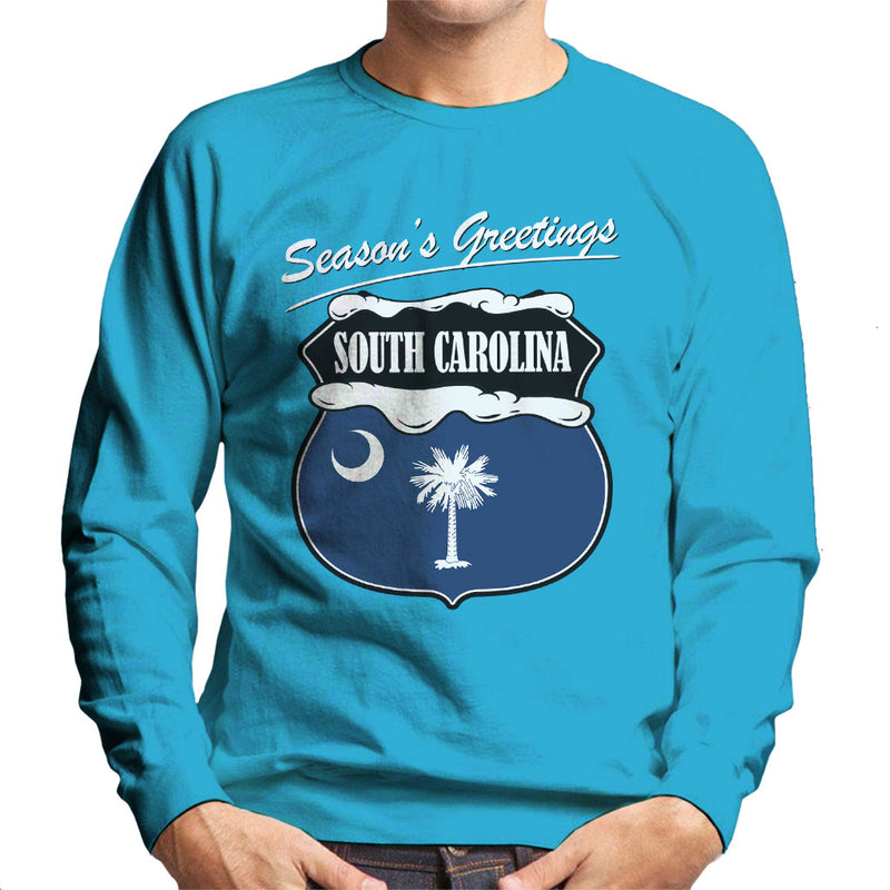 Seasons Greetings South Carolina Men's Sweatshirt - coto7