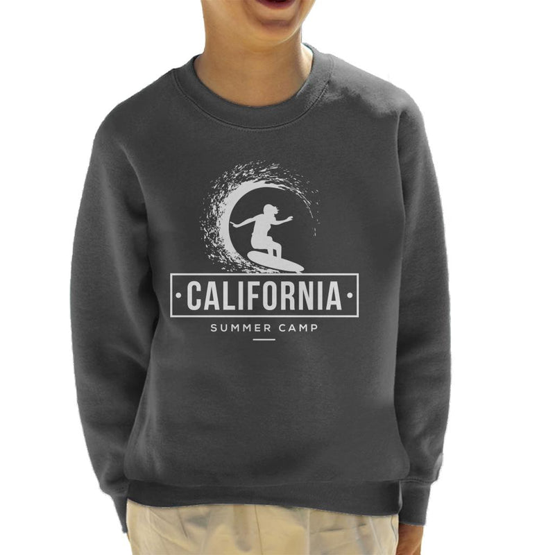 California Summer Surf Camp Kid's Sweatshirt - coto7