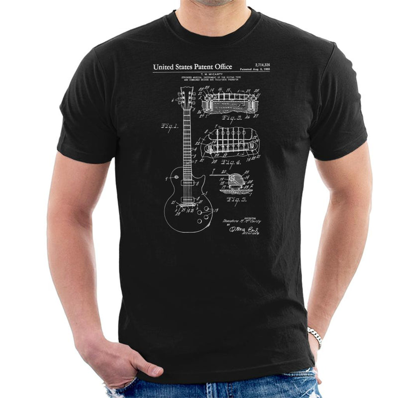 Electric Guitar Patent Blueprint Men's T-Shirt - coto7