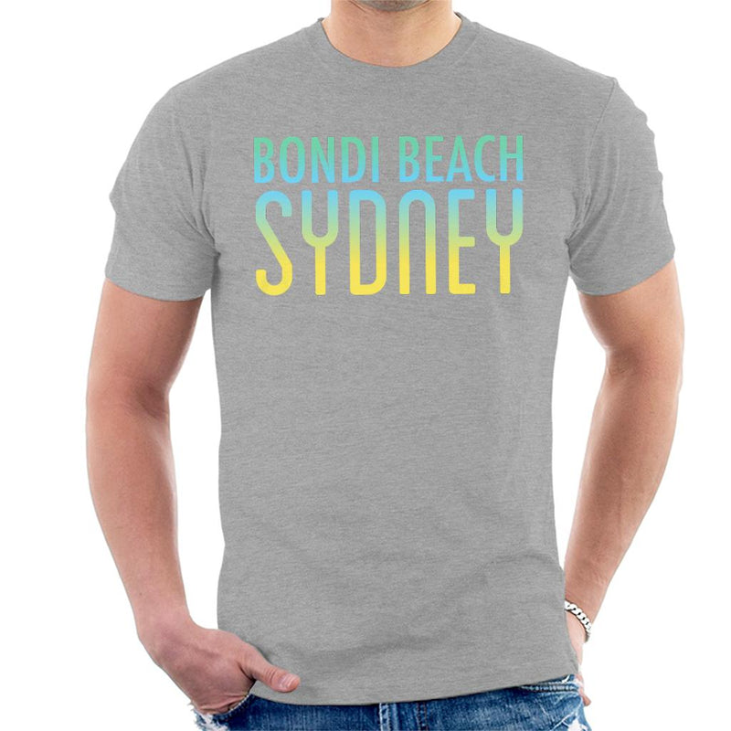 Bondi Beach Sunny Sky Text Men's T-Shirt - coto7