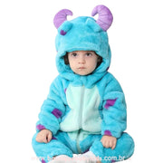 Macacão Bebê Fantasia Sulley Sullivan Monstros S.A - Boutique Baby Kids