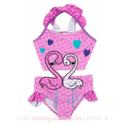 Maiô Infantil Flamingo Rosa - Boutique Baby Kids