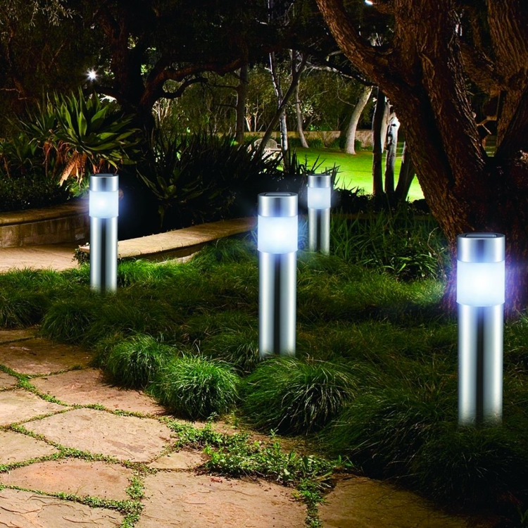 eb Vervreemden Renaissance Set van 4 LED Tuinlampen op zonne-energie
