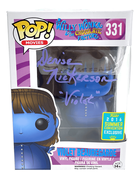 What is the Rarest Willy Wonka Autographed Funko Pop? Violet Beauregarde &