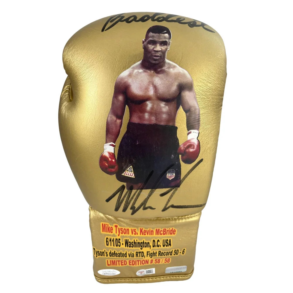 Mike Tyson Signed Tyson Vs. Glove *last Pro Fight* Vs. Kevin