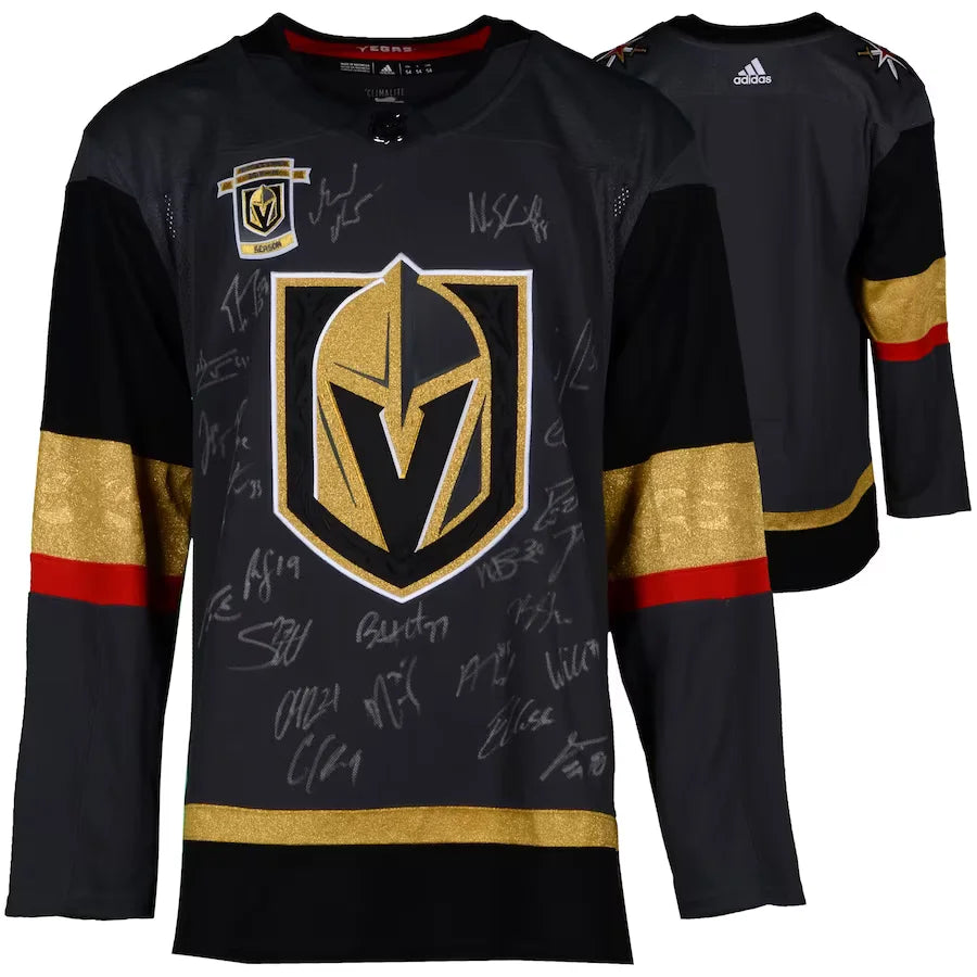 Adidas Vegas Golden Knights No77 Brad Hunt Grey Home Authentic Women's Stitched NHL Jersey