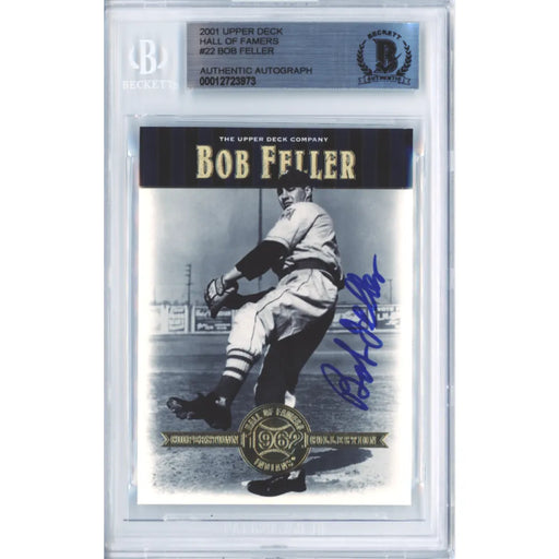 Bob Feller 2003 Upper Deck Authentics Baseball Autograph Card #39 BAS 10