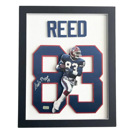 ANDRE REED BUFFALO BILLS ACTION SIGNED 8x10