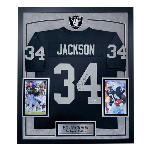 Bo Jackson Los Angeles Raiders Autographed Framed Mitchell