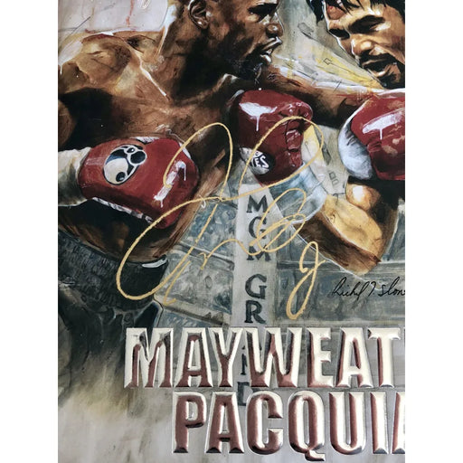Floyd Mayweather Signed Boxing Trunks Shorts V Conor Mcgregor COA Photo  Proof