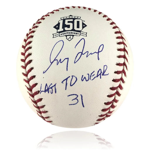 Greg Maddux Autographed Official MLB Hall of Fame Baseball with HOF 14  Inscription Beckett