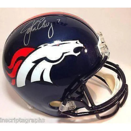 Peyton Manning And John Elway Signed Broncos Full Size Helmet