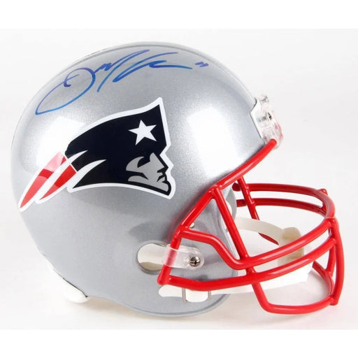 Julian Edelman New England Patriots Signed Riddell Flat White Mini