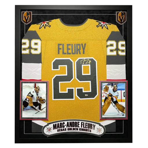 Marc-Andre Fleury Vegas Golden Knights Autographed Gold Alternate Adidas  Authentic Jersey