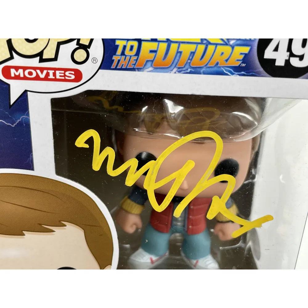 Funko Pop Back to the Future 49 - Marty McFly GITD Signature Series Michael  J. Fox JSA LE200 EXCLUSIVE