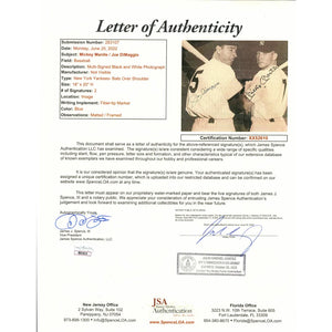 Mickey Mantle Signed Vintage 15.5 x 19.5 Custom Framed Newspaper Article  Display (JSA ALOA)