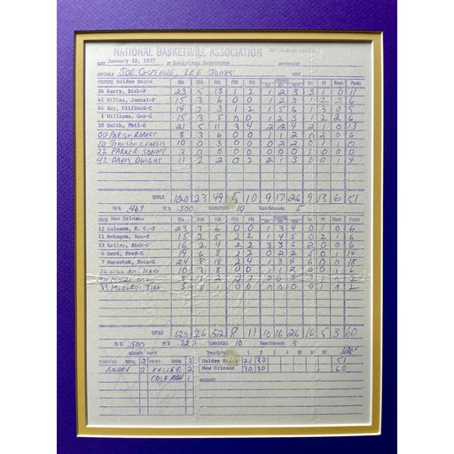 2007 NBA All Star Dunk Contest Las Vegas Game Used Score Card Michael  Jordan Kobe - Inscriptagraphs Memorabilia - Inscriptagraphs Memorabilia
