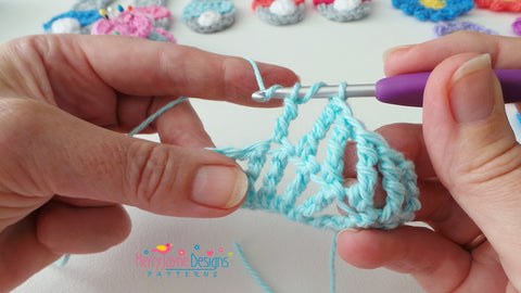 Triple treble crochet stitch - UK terms (Ttr)