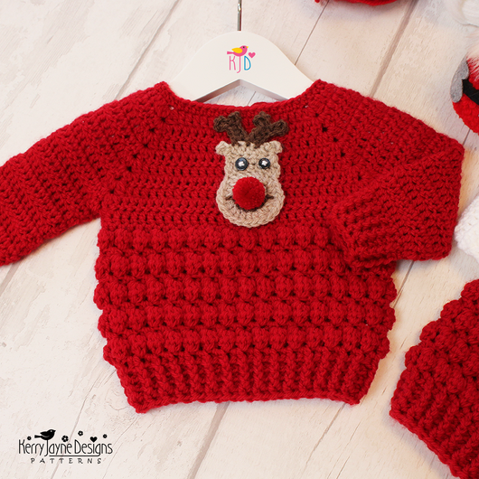 Christmas Jumper Crochet Pattern UK – Kerry Jayne Designs Ltd