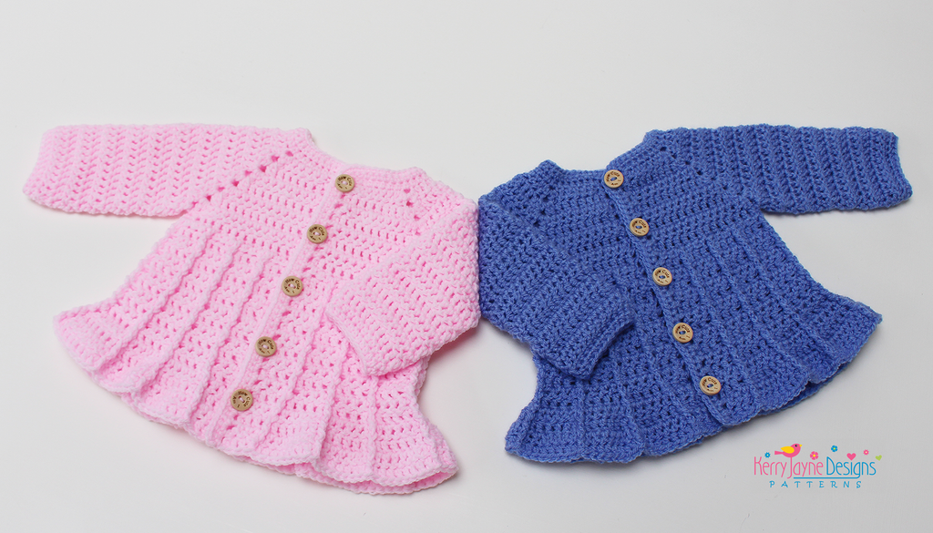 Little Bell Cardigan Crochet Pattern UK – Kerry Jayne Designs Ltd