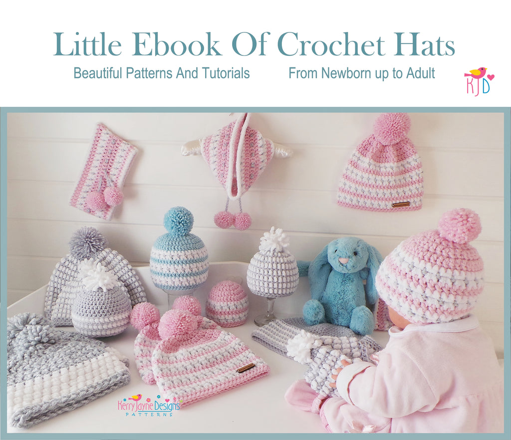 Little Ebook Of Crochet Hats 1 USA – Kerry Jayne Designs Ltd