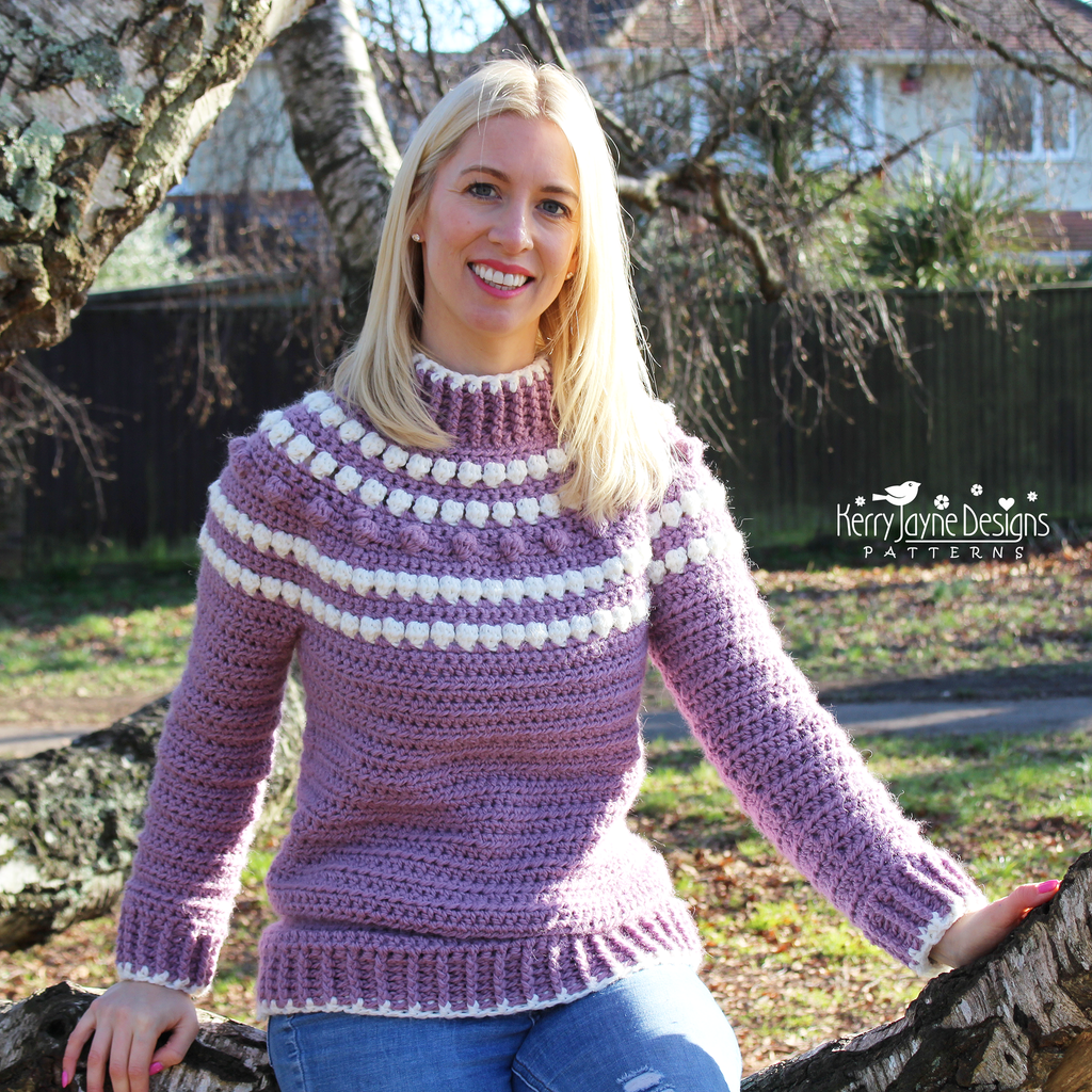 Nordic Hugs Jumper Crochet Pattern UK – Kerry Jayne Designs Ltd