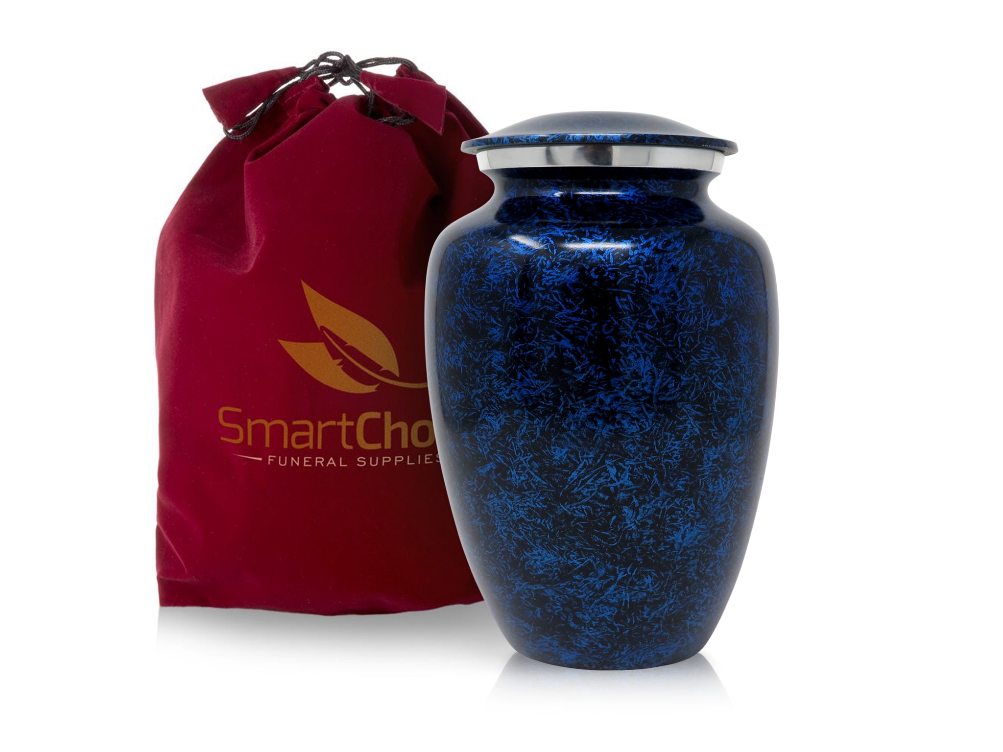 Royal Forest Blue Cremation Urn For Human Ashes Smartchoice Funeral Supplies 