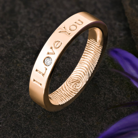Custom Engraved Silicone Rings in Antique Gold and More Colours | Knot  Theory