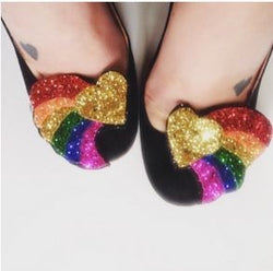 rainbow shoe clips