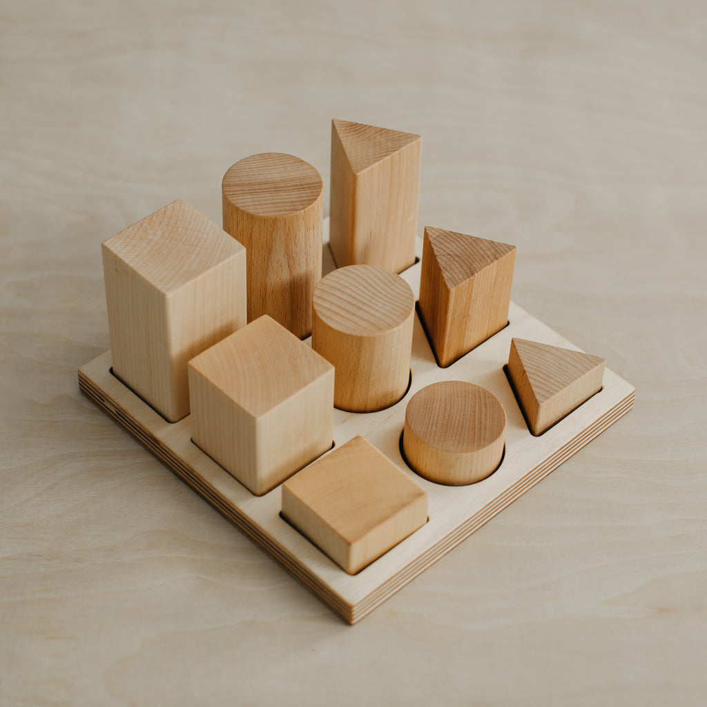 natural wood shape sorter