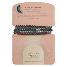 Scout Stone Wrap Duo Bracelet Necklace Pin Lava Apatite Gemstone Jewelry Canada